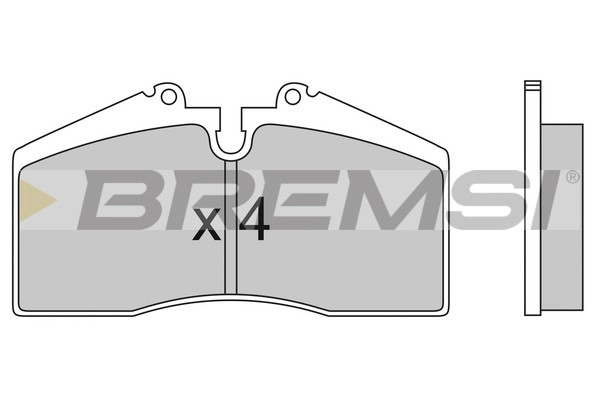 Комплект тормозных колодок дисковый тормоз BREMSI BP2449