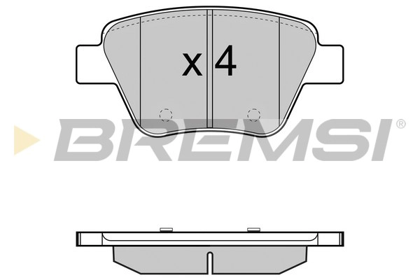 Комплект тормозных колодок дисковый тормоз BREMSI BP3429