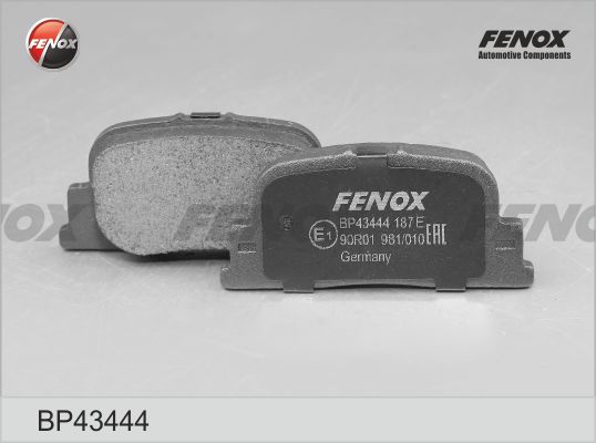 Комплект тормозных колодок дисковый тормоз FENOX BP43444