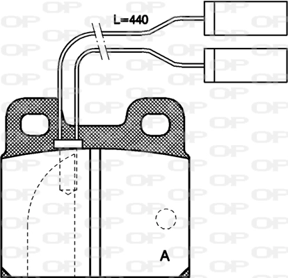 Комплект тормозных колодок дисковый тормоз OPEN PARTS BPA0005.01
