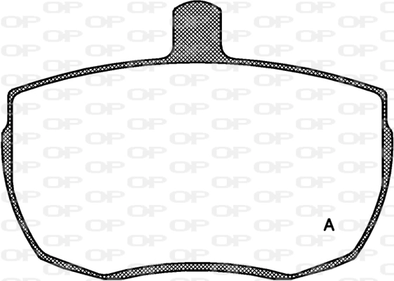 Комплект тормозных колодок дисковый тормоз OPEN PARTS BPA0056.00
