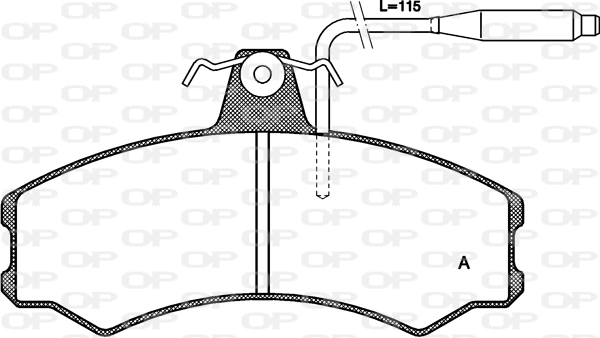 Комплект тормозных колодок дисковый тормоз OPEN PARTS BPA0143.02