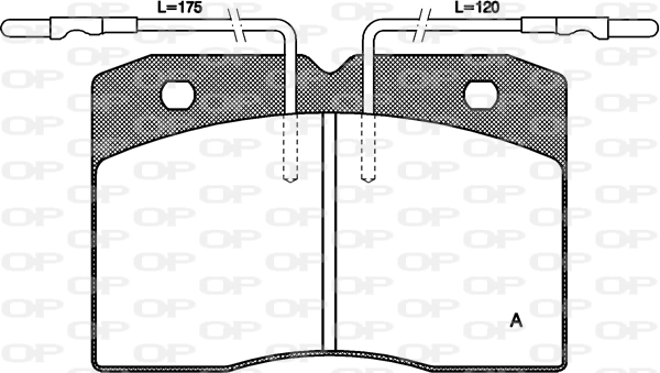 Комплект тормозных колодок дисковый тормоз OPEN PARTS BPA0211.04
