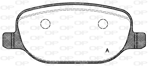 Комплект тормозных колодок дисковый тормоз OPEN PARTS BPA0878.00
