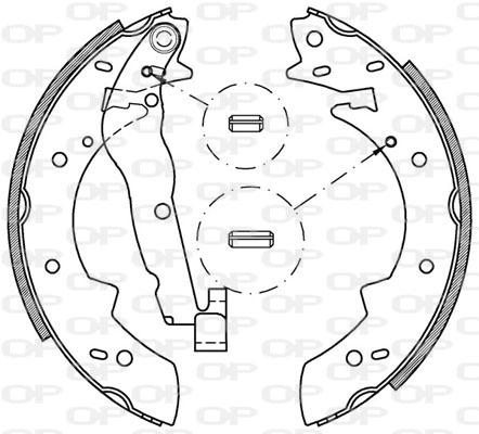 Комплект тормозных колодок OPEN PARTS BSA2006.00