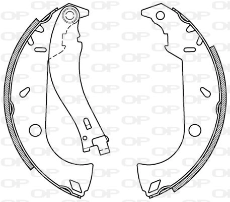 Комплект тормозных колодок OPEN PARTS BSA2095.00