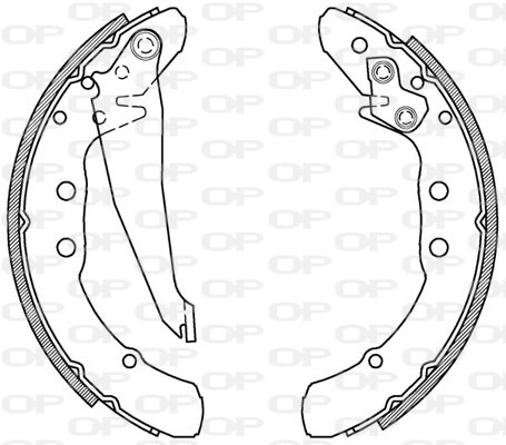 Комплект тормозных колодок OPEN PARTS BSA2150.00