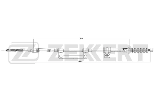 Тросик cтояночный тормоз ZEKKERT BZ-1003