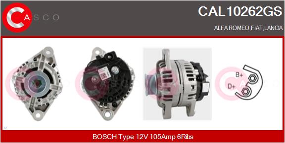 Генератор genuine CASCO CAL10262GS