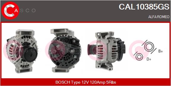 Генератор genuine CASCO CAL10385GS