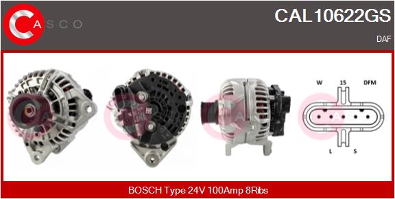 Генератор genuine CASCO CAL10622GS