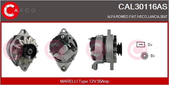 Генератор brand new hq CASCO CAL30116AS