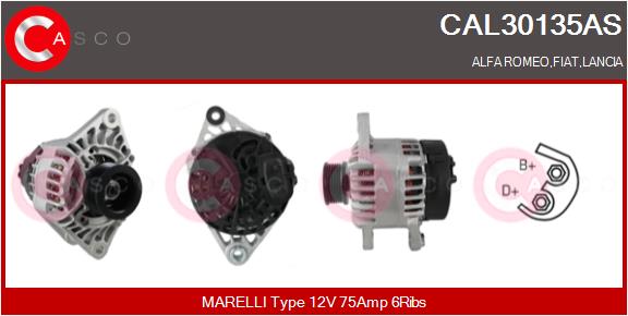 Генератор brand new hq CASCO CAL30135AS