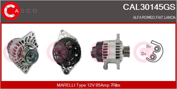 Генератор genuine CASCO CAL30145GS