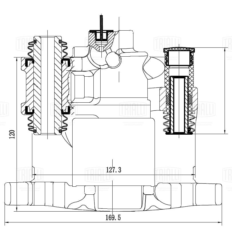 Тормозной суппорт TRIALLI CF 052309