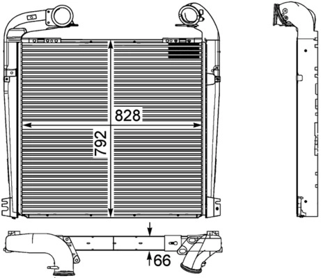 Интеркулер behr premium line MAHLE/KNECHT CI 143 000P