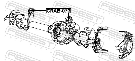 Подвеска рычаг независимой подвески колеса FEBEST CRAB-073