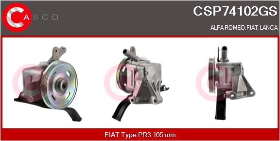 Гидравлический насос рулевое управление genuine CASCO CSP74102GS