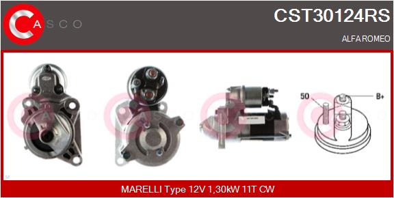 Стартер reman CASCO CST30124RS