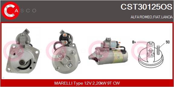 Стартер reman - no core value CASCO CST30125OS