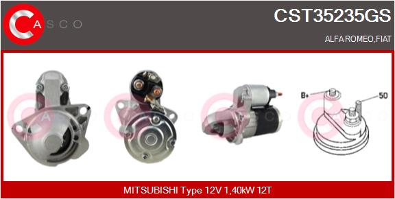 Стартер genuine CASCO CST35235GS