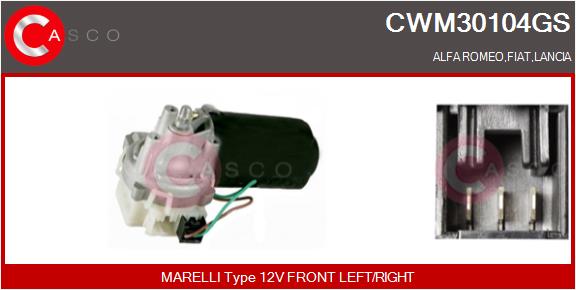 Двигатель стеклоочистителя genuine CASCO CWM30104GS
