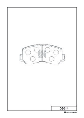Комплект тормозных колодок дисковый тормоз MK KASHIYAMA D6014