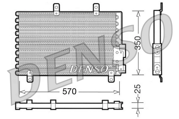 Конденсатор кондиционер DENSO DCN01001