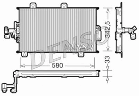 Конденсатор кондиционер DENSO DCN09140