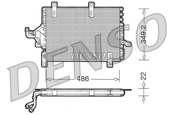 Конденсатор кондиционер DENSO DCN09141