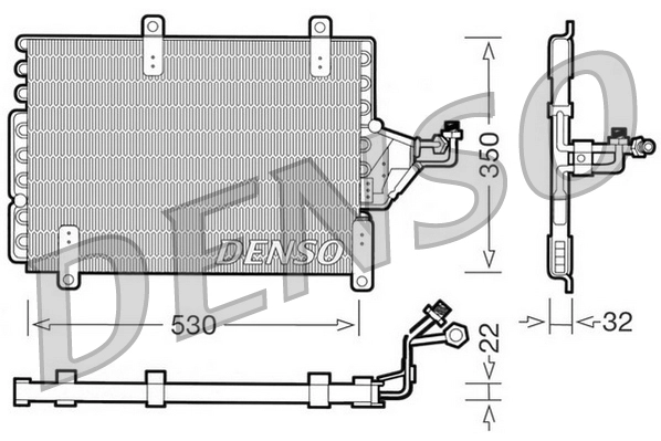 Конденсатор кондиционер DENSO DCN09143
