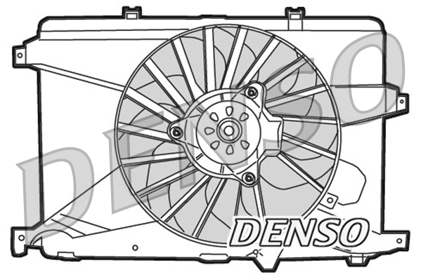 Вентилятор охлаждение двигателя DENSO DER01014