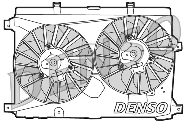Вентилятор охлаждение двигателя DENSO DER01015