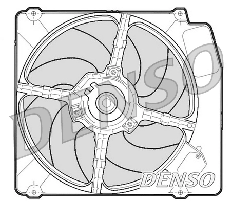 Вентилятор охлаждение двигателя DENSO DER01203