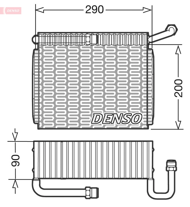 Испаритель кондиционер DENSO DEV01005