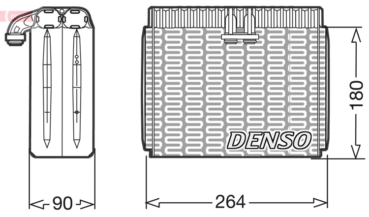 Испаритель кондиционер DENSO DEV01010