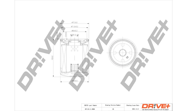 Масляный фильтр DR!VE+ DP1110.11.0066