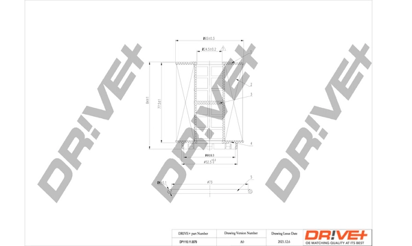 Масляный фильтр DR!VE+ DP1110.11.0079
