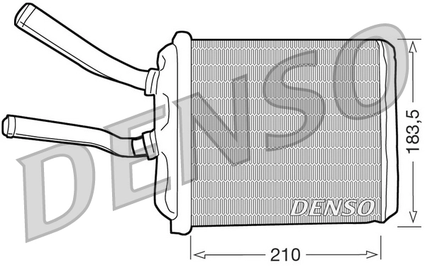 Теплообменник отопление салона DENSO DRR01010