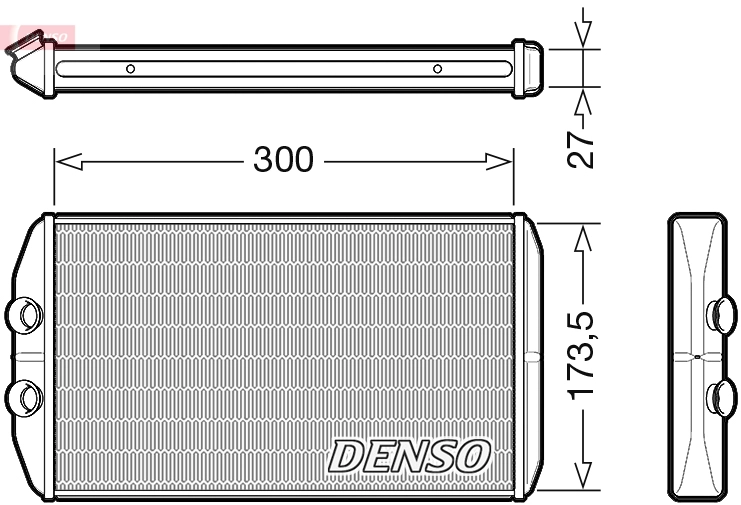 Теплообменник отопление салона DENSO DRR12008