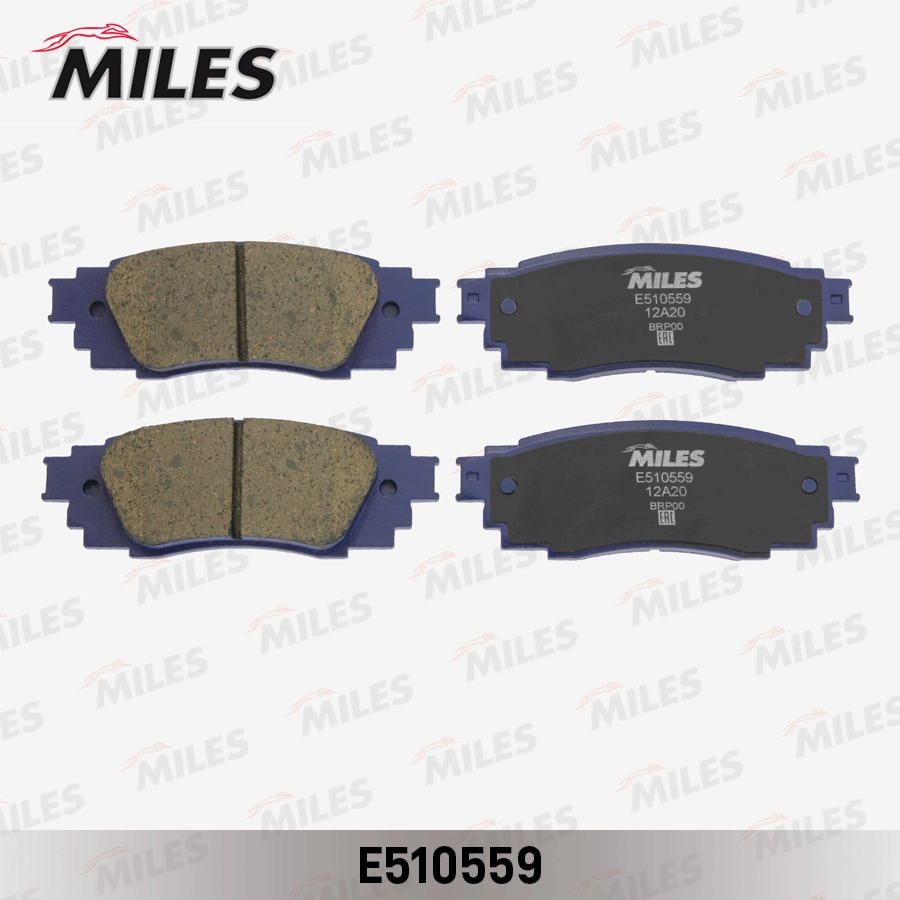Комплект тормозных колодок дисковый тормоз MILES E510559