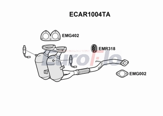 Катализатор EUROFLO ECAR1004TA