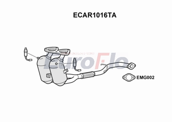 Катализатор EUROFLO ECAR1016TA