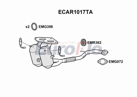 Катализатор EUROFLO ECAR1017TA