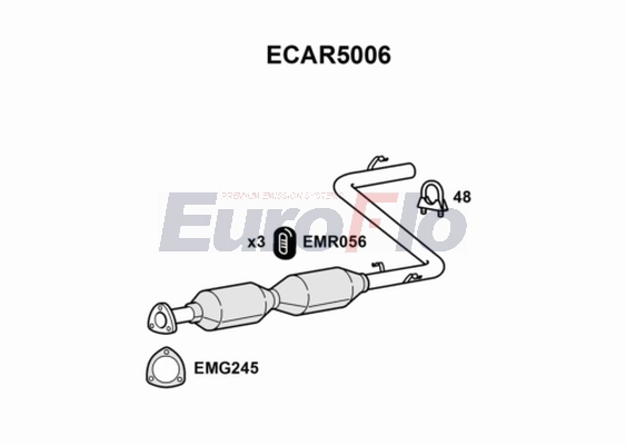 Катализатор EUROFLO ECAR5006