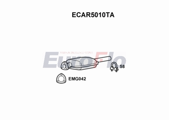 Катализатор EUROFLO ECAR5010TA