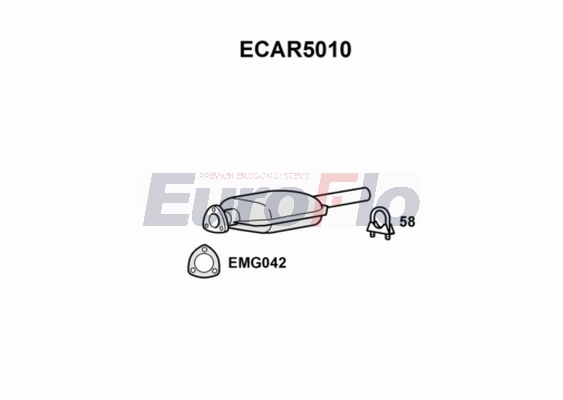 Катализатор EUROFLO ECAR5010