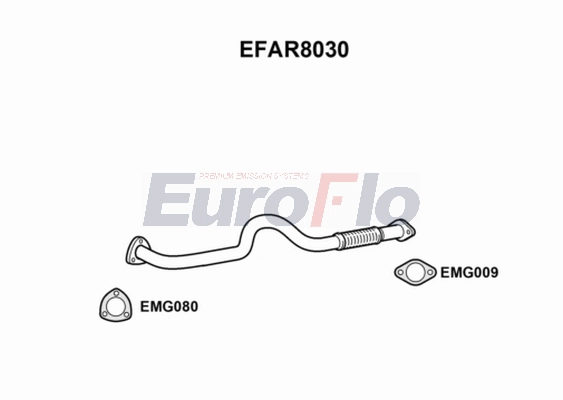 Труба выхлопного газа EUROFLO EFAR8030