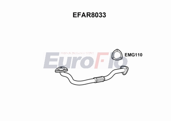 Труба выхлопного газа EUROFLO EFAR8033