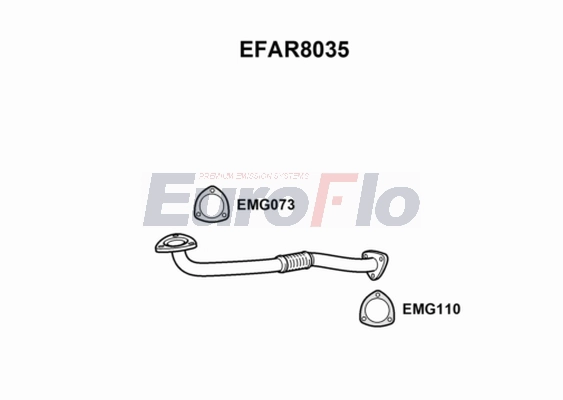 Труба выхлопного газа EUROFLO EFAR8035